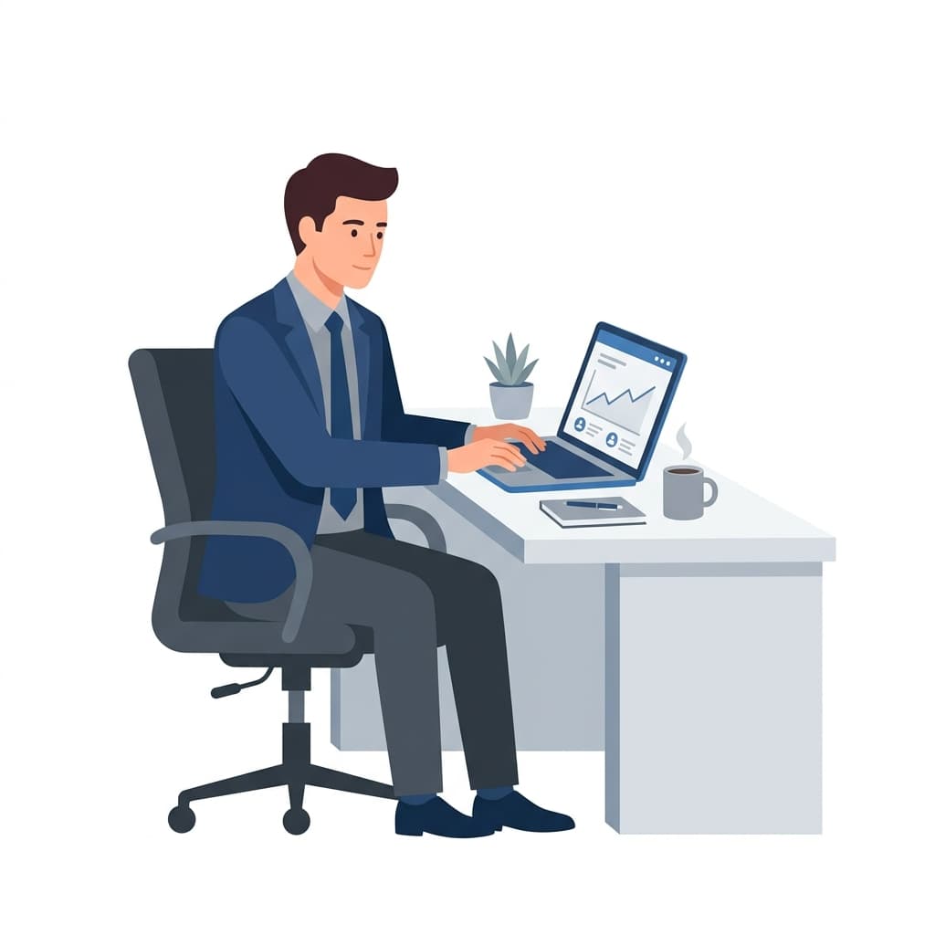 Admin Dashboard Illustration